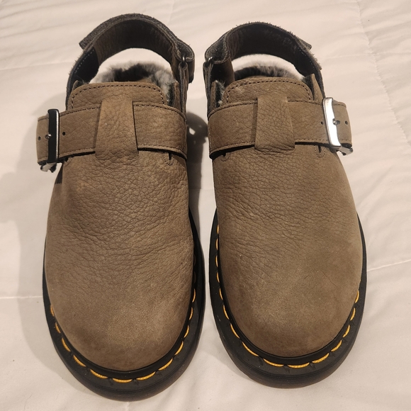Dr. Martens Jorge II Faux Fur Lined Slingback Mules - Picture 4 of 5